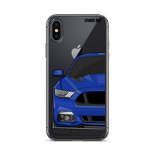 Load image into Gallery viewer, Deep Impact Blue 15-17 Mustang 5.0 - iPhone Case