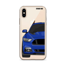 Load image into Gallery viewer, Deep Impact Blue 15-17 Mustang 5.0 - iPhone Case