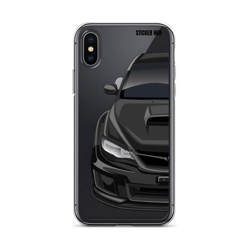 Black 09-14 Subaru WRX STI - iPhone Case