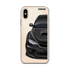 Black 09-14 Subaru WRX STI - iPhone Case