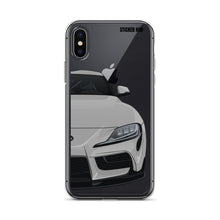 Load image into Gallery viewer, Silver MKV Toyota Supra - iPhone Case