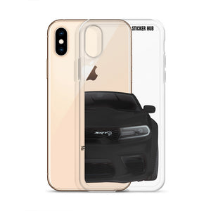 Black Charger Hellcat (Widebody) - iPhone Case