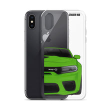 Load image into Gallery viewer, Green Charger Hellcat (Widebody) - iPhone Case