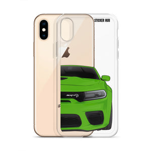 Green Charger Hellcat (Widebody) - iPhone Case