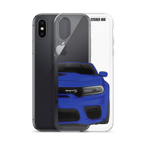 Blue Charger Hellcat (Widebody) - Phone Case