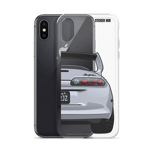 Silver Toyota Supra - iPhone Case