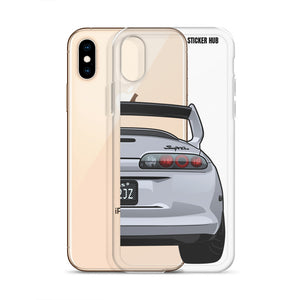 Silver Toyota Supra - iPhone Case