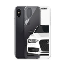 Load image into Gallery viewer, White B8.5 Audi S4 - iPhone Case