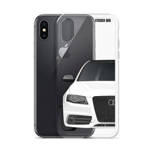 Load image into Gallery viewer, White B8 Audi S4 - iPhone Case