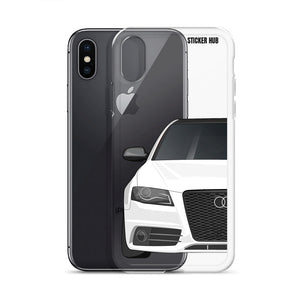 White B8 Audi S4 - iPhone Case