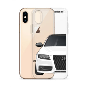 White B8 Audi S4 - iPhone Case