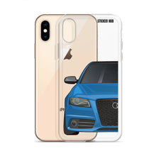 Load image into Gallery viewer, Sprint Blue B8 Audi S4 - iPhone Case