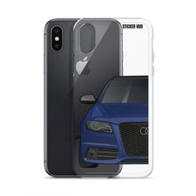 Load image into Gallery viewer, Estoril Blue B8 Audi S4 - iPhone Case