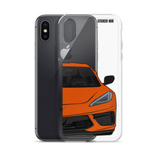 Load image into Gallery viewer, Sebring Orange C8 Corvette - iPhone Case