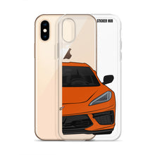 Load image into Gallery viewer, Sebring Orange C8 Corvette - iPhone Case