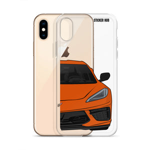 Sebring Orange C8 Corvette - iPhone Case