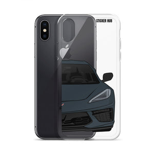 Shadow Gray C8 Corvette - iPhone Case