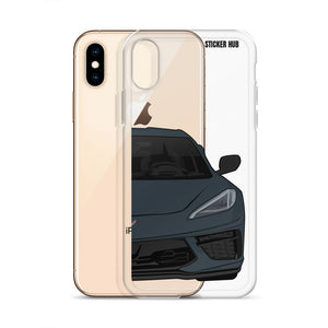 Shadow Gray C8 Corvette - iPhone Case