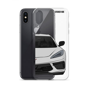 Ceramic Matrix Gray C8 Corvette - iPhone Case