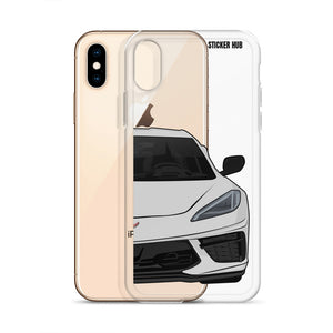 Ceramic Matrix Gray C8 Corvette - iPhone Case