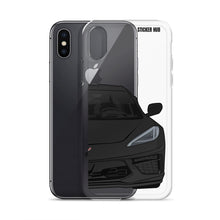 Load image into Gallery viewer, Black C8 Corvette - iPhone Case