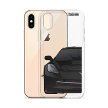 Load image into Gallery viewer, Black C7 Corvette Stingray - iPhone Case