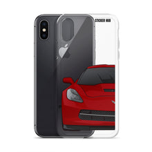 Load image into Gallery viewer, Crystal Red C7 Corvette Stingray - iPhone Case