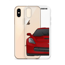 Load image into Gallery viewer, Crystal Red C7 Corvette Stingray - iPhone Case