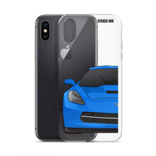 Load image into Gallery viewer, Laguna Blue C7 Corvette Stingray - iPhone Case