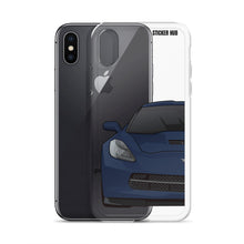 Load image into Gallery viewer, Night Race Blue C7 Corvette Stingray -iPhone Case