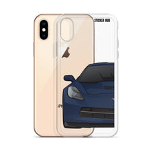 Load image into Gallery viewer, Night Race Blue C7 Corvette Stingray -iPhone Case