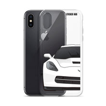 Load image into Gallery viewer, White C7 Corvette Stingray - iPhone Case