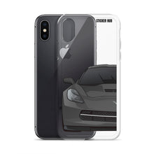 Load image into Gallery viewer, Gray C7 Corvette Stingray - iPhone Case