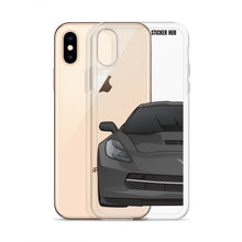 Load image into Gallery viewer, Gray C7 Corvette Stingray - iPhone Case