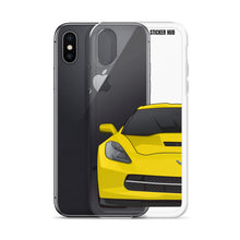 Load image into Gallery viewer, Velocity Yellow C7 Corvette Stingray - iPhone Case