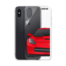 Load image into Gallery viewer, Torch Red C7 Corvette Stingray - iPhone Case