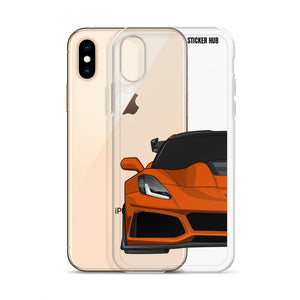 Orange C7 Corvette Zr1 - iPhone Case