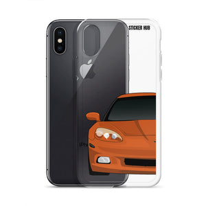 Sunset Orange C6 Corvette - iPhone Case