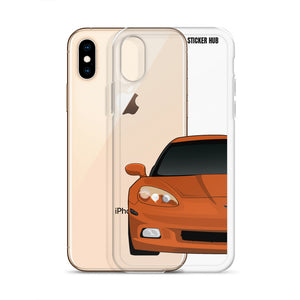 Sunset Orange C6 Corvette - iPhone Case