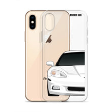 Load image into Gallery viewer, White C6 Corvette - iPhone Case