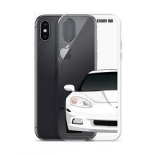 Load image into Gallery viewer, White C6 Corvette - iPhone Case