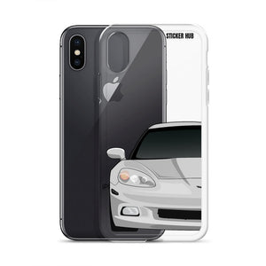 Silver C6 Corvette - iPhone Case