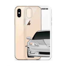 Load image into Gallery viewer, Silver C6 Corvette - iPhone Case