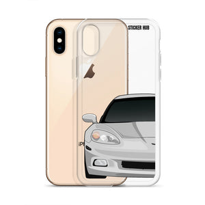 Silver C6 Corvette - iPhone Case