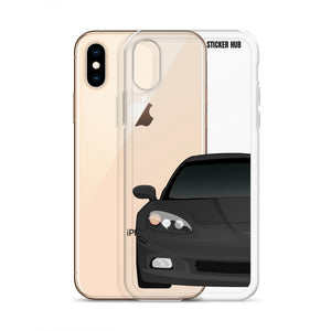 Black C6 Corvette - iPhone Case