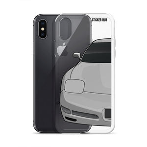 Silver C5 Corvette Z06 - iPhone Case