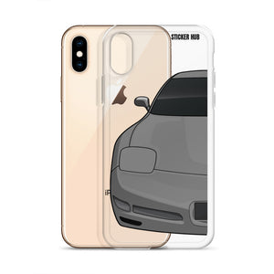 Pewter Gray C5 Corvette Z06 - iPhone Case