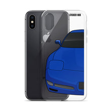 Load image into Gallery viewer, Electron Blue C5 Corvette Z06iPhone Case