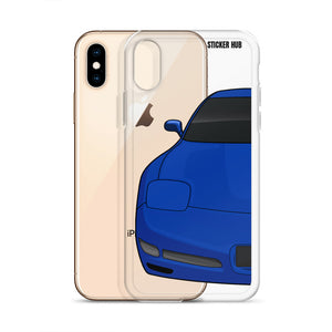 Electron Blue C5 Corvette Z06iPhone Case