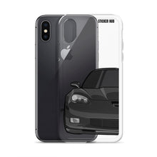 Load image into Gallery viewer, Black C6 Corvette Z06 - iPhone Case